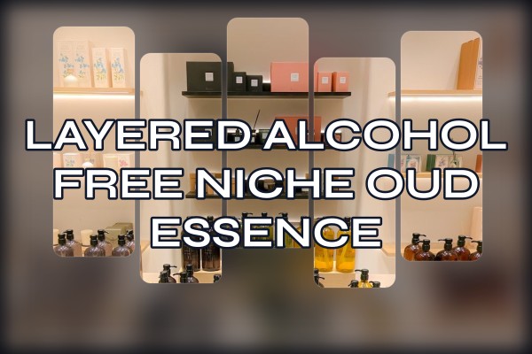 layered alcohol free niche oud essence